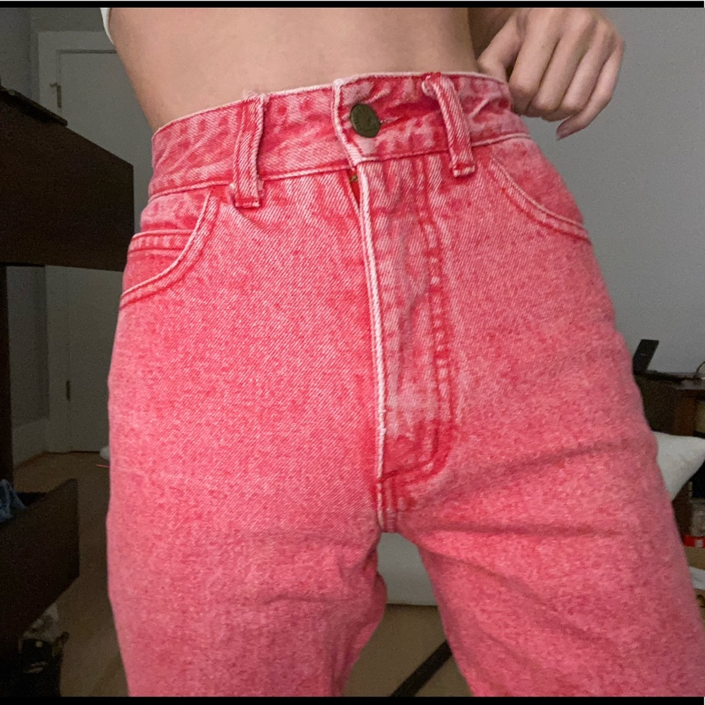 Red GUESS vintage jeans - Picture 2 of 3
